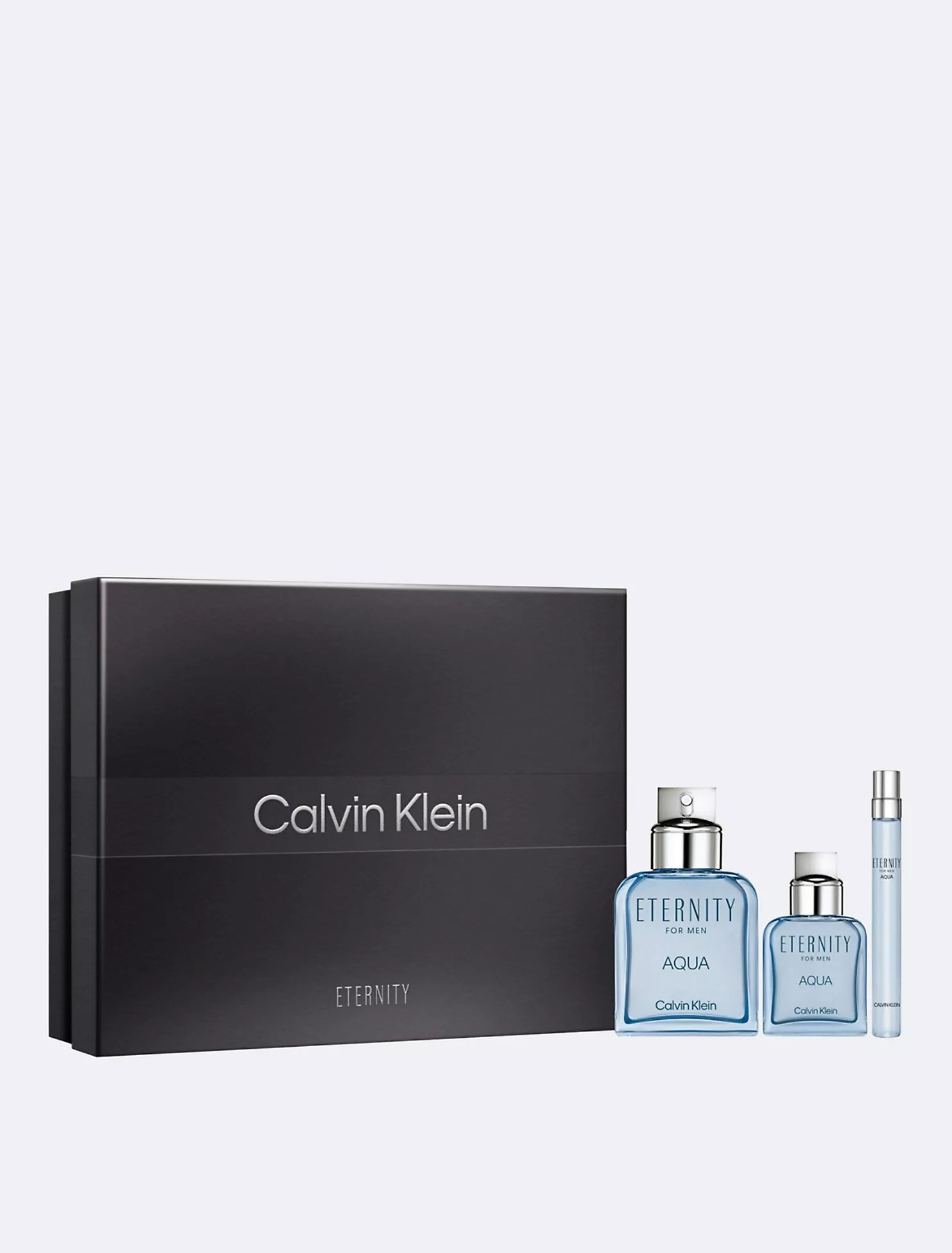 Calvin Klein Mens Eternity Aqua 3pcs EDT Gift Set Fragrances 3616306130241
