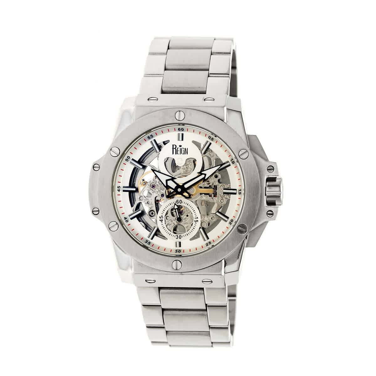Reign Commodus Automatic Silver Dial Mens Watch REIRN4006 220$