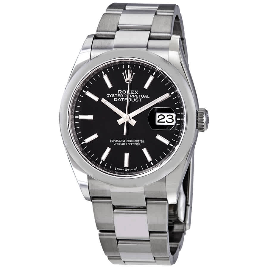 Rolex Datejust 36 Automatic Black Dial Mens Oyster Watch 126200BKSO
