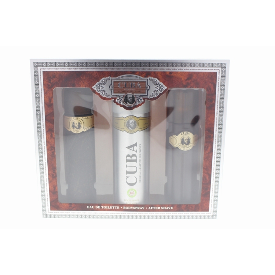 Cuba Mens Gold Gift Set Bath Body 5425017732105 20$