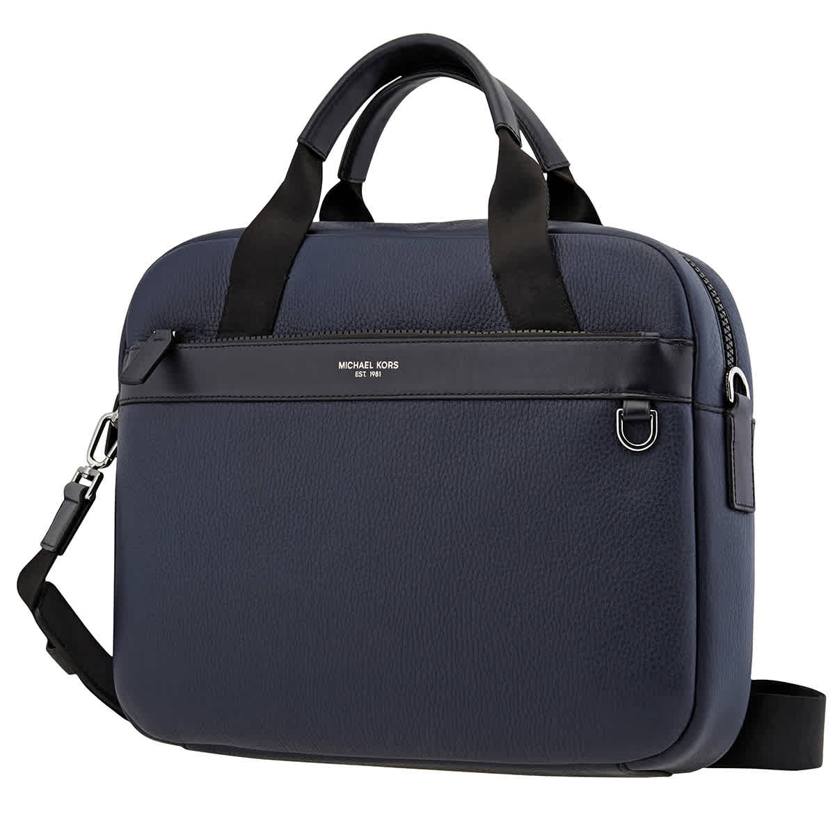 pebbled leather briefcase