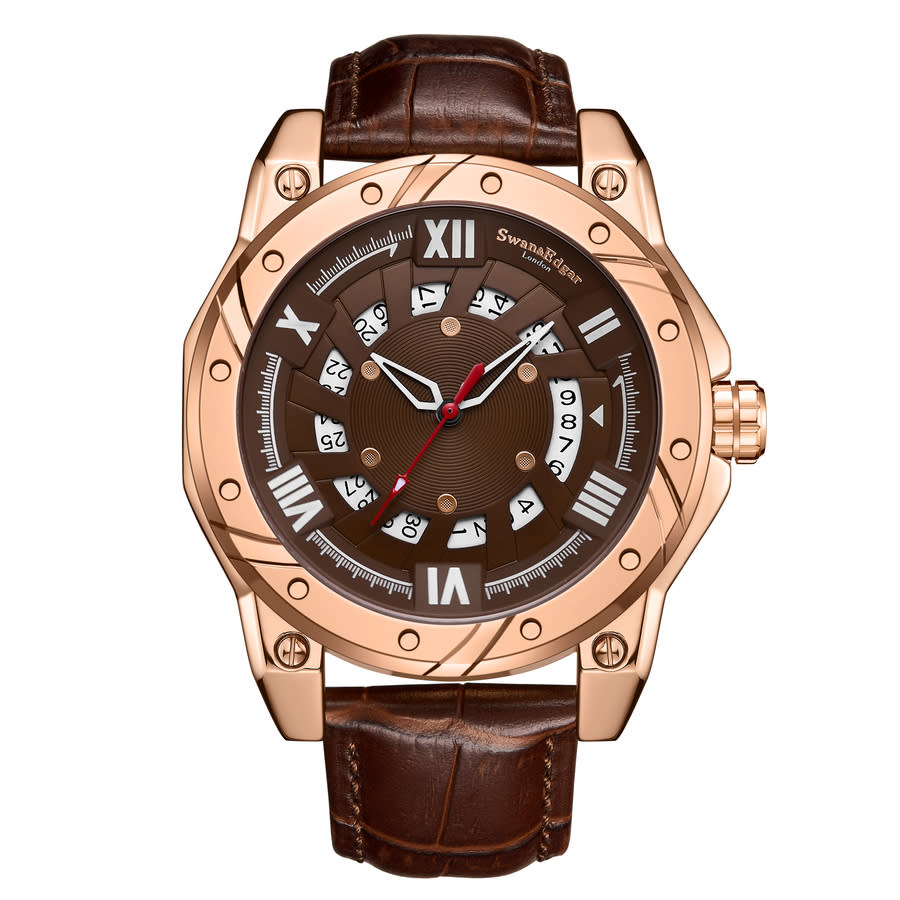 Swan Edgar Engineer Automatic Brown Dial Mens Watch SE1642 150$