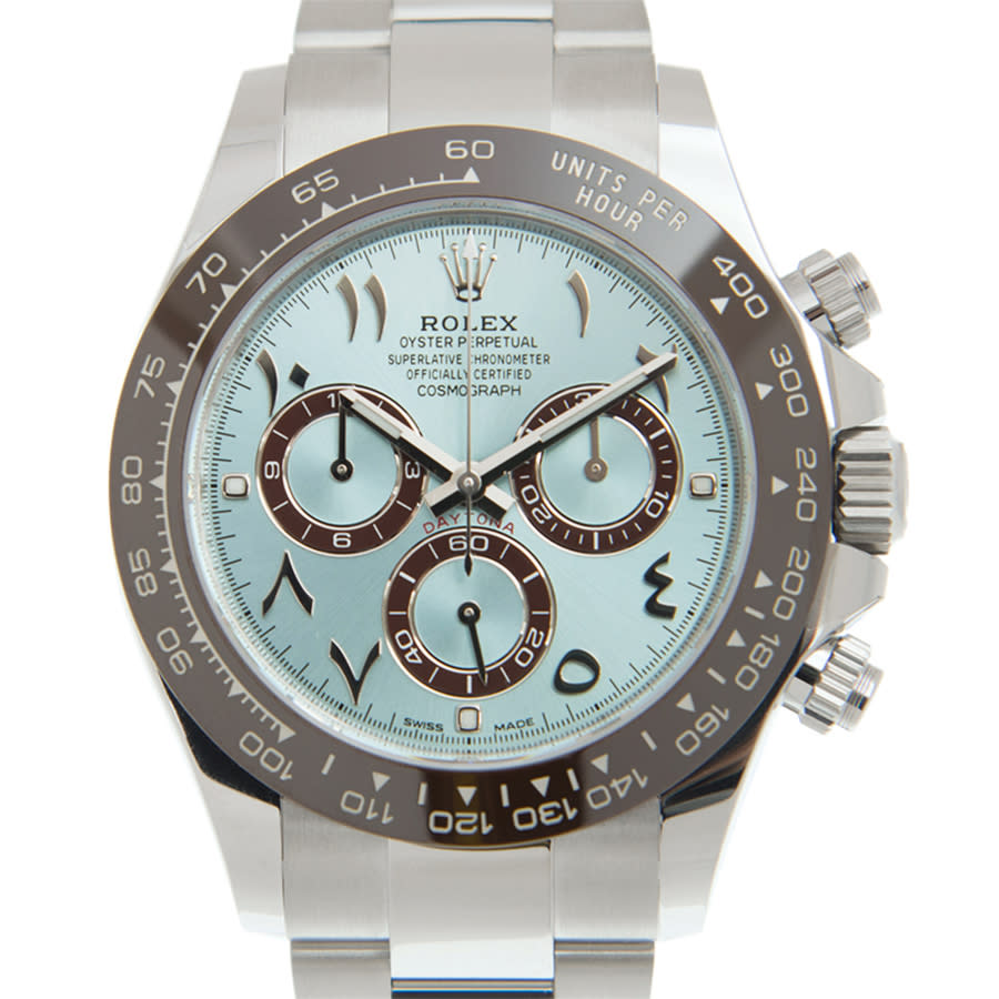 Rolex Cosmograph Daytona Chronograph Blue Dial Mens Watch 116506Arab