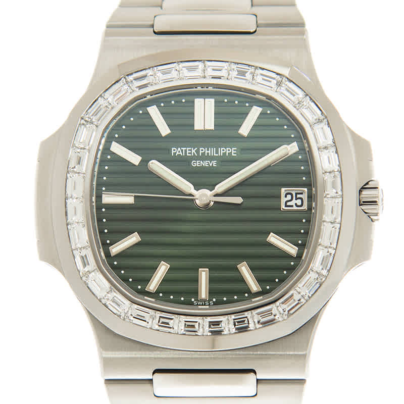Patek Philippe Nautilus Diamond Green Dial Mens Watch 57111300A001