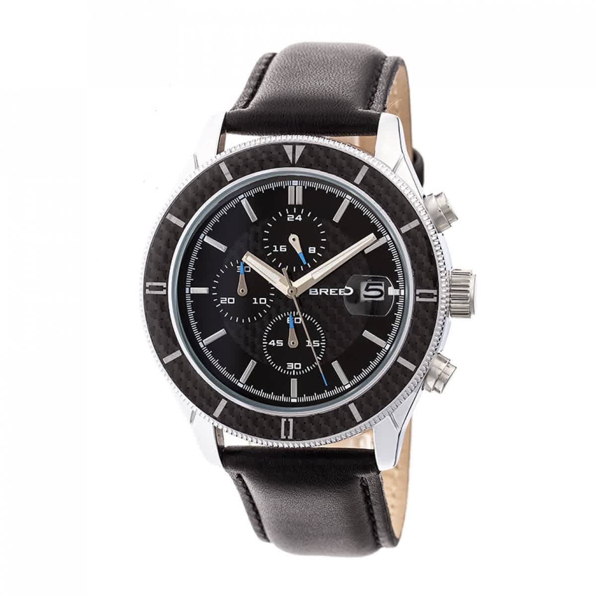 Breed Maverick Chronograph Black Dial Mens Watch 7503