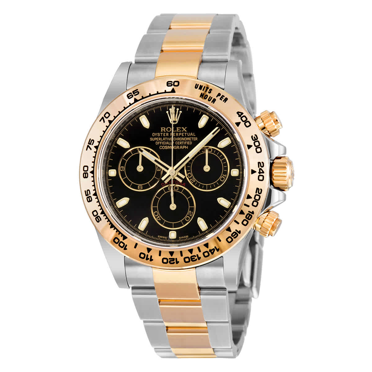 Rolex Cosmograph Daytona Steel and 18K Yellow Gold Oyster Mens Watch 116503BKSO