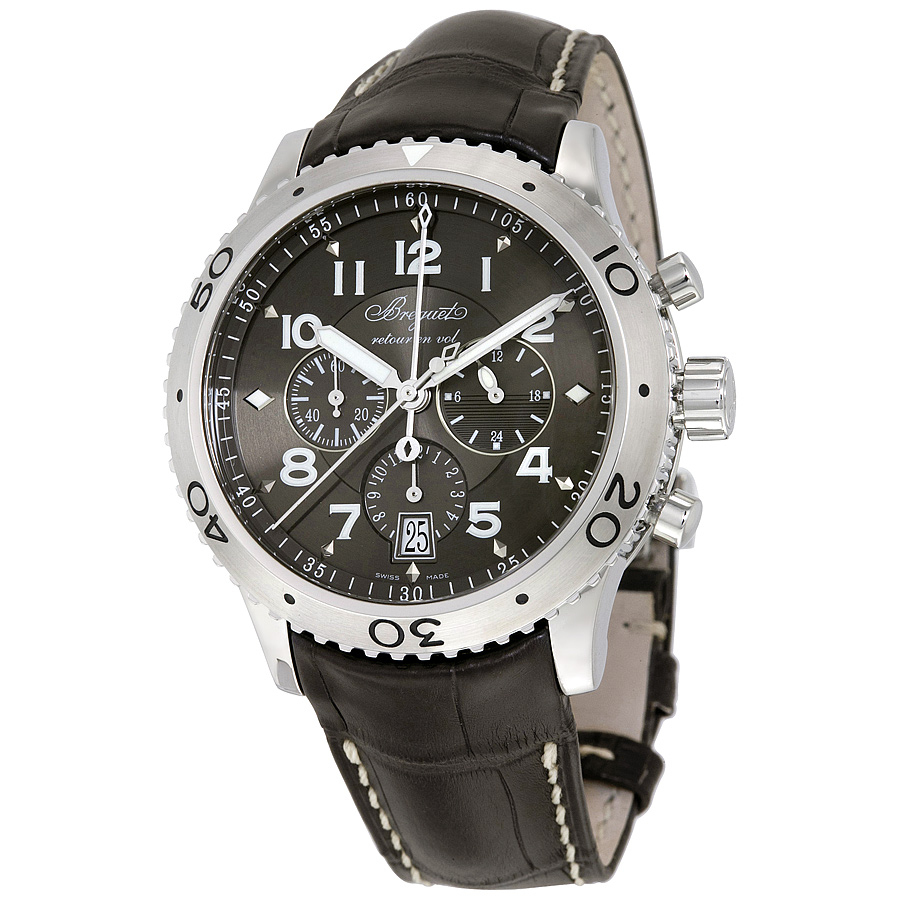 Pre-Owned Breguet Transatlantique Type XXI Flyback Automatic Mens Watch 3810ST929ZU 7495$