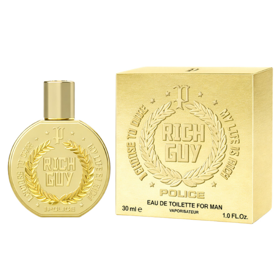 Police Mens Rich Guy EDT Spray 34 oz Tester Fragrances 679602001434 14$
