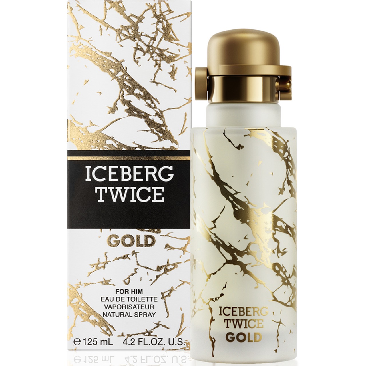 Iceberg Mens Twice Gold EDT Spray 4.2 oz Fragrances 8057714450777