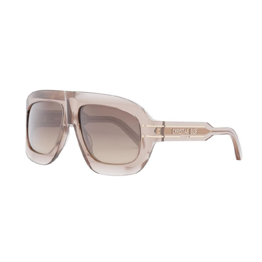 Dior DIORSIGNATUREM1U27A0 Tortoiseshell Aviator Sunglasses — Blue
