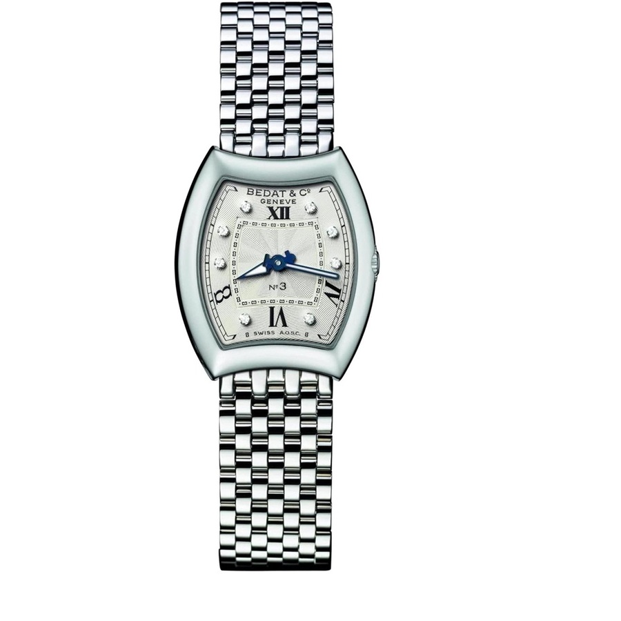 Bedat No.3 Quartz Diamond Silver Dial Ladies Watch 305.011.109