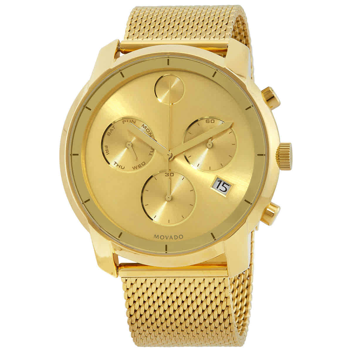 Movado Bold Chronograph Gold Dial Men S Watch 3600372 Ebay