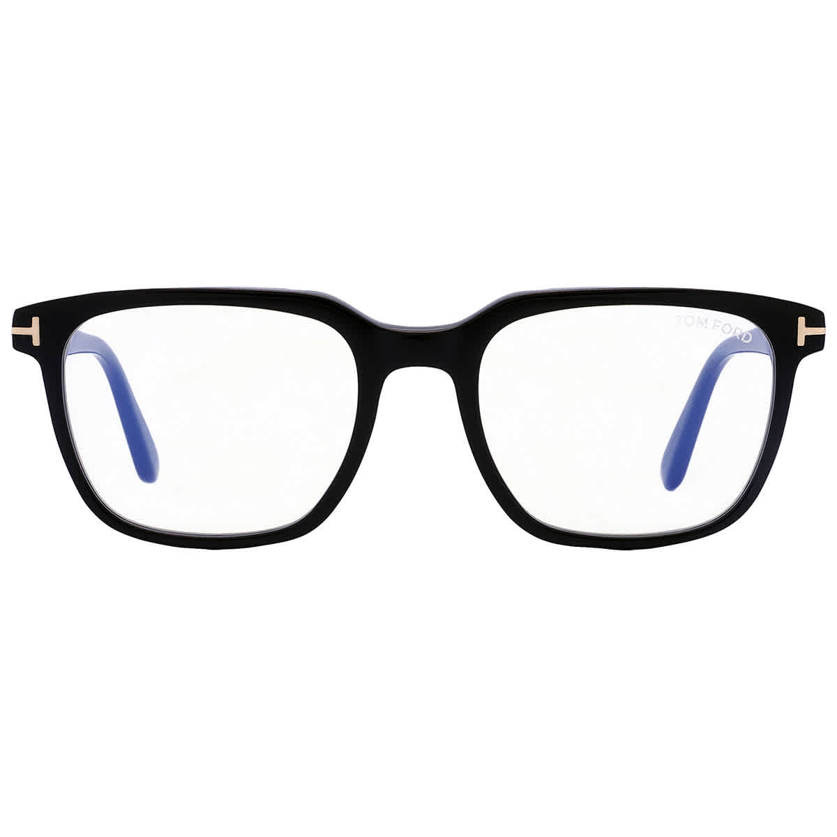 Tom Ford Blue Light Block Square Mens Eyeglasses FT5818-B 001 53