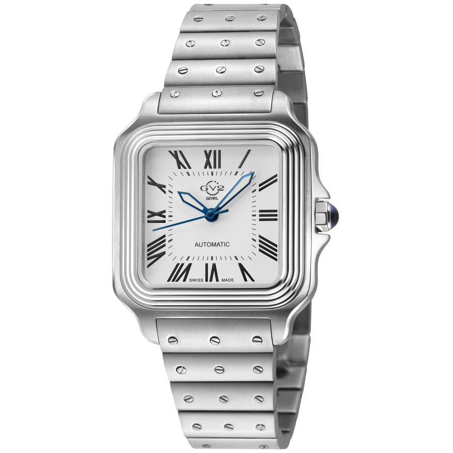 GV2 by Gevril Lusso Lx Automatic White Dial Mens Watch 44200B 701$