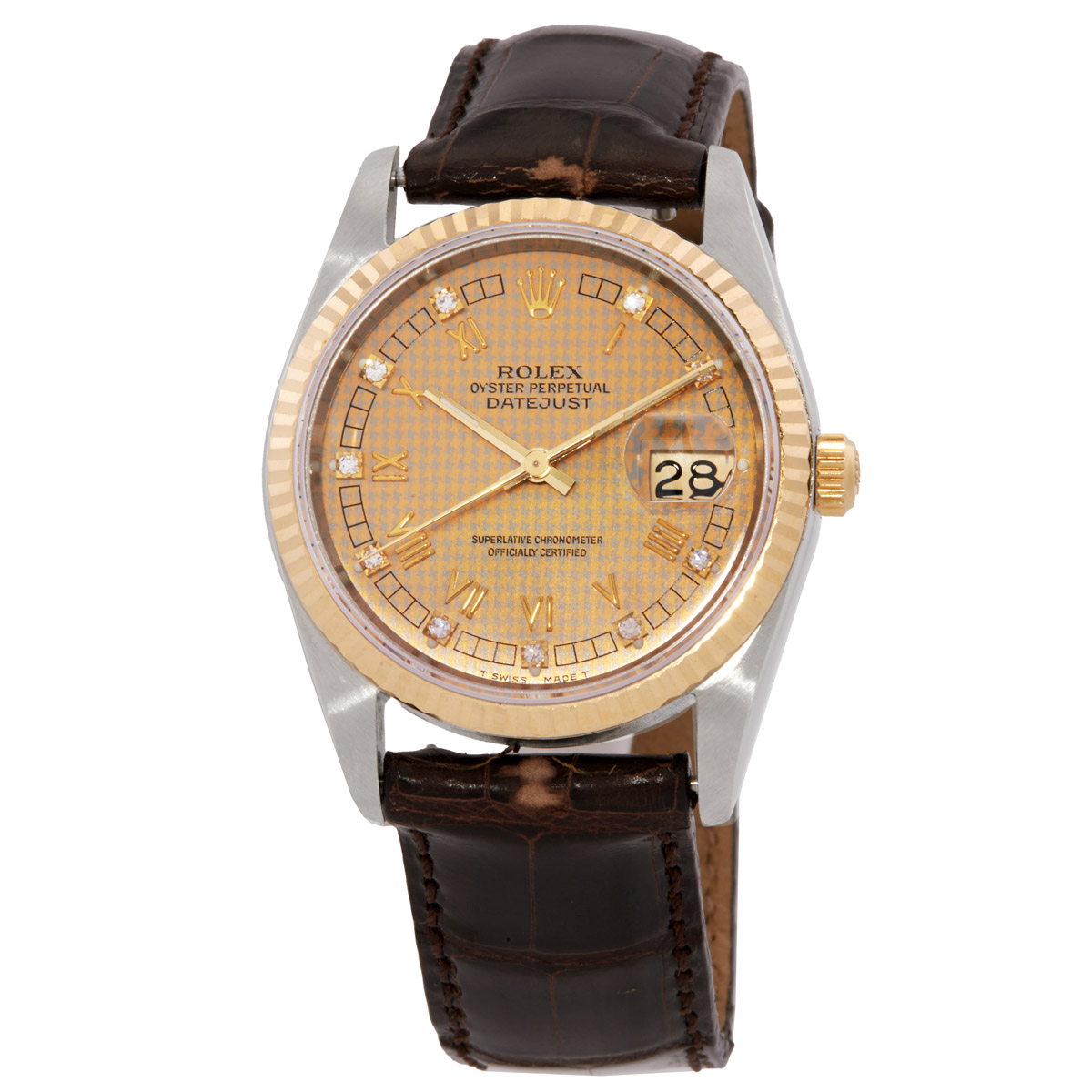 Preowned Rolex Automatic Diamond Mens Watch 16233CRHTDJ1
