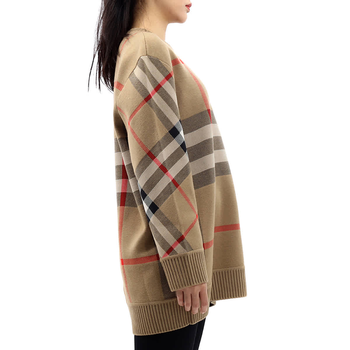 Burberry Vintage Check Technical Wool Jacquard Sweater | eBay