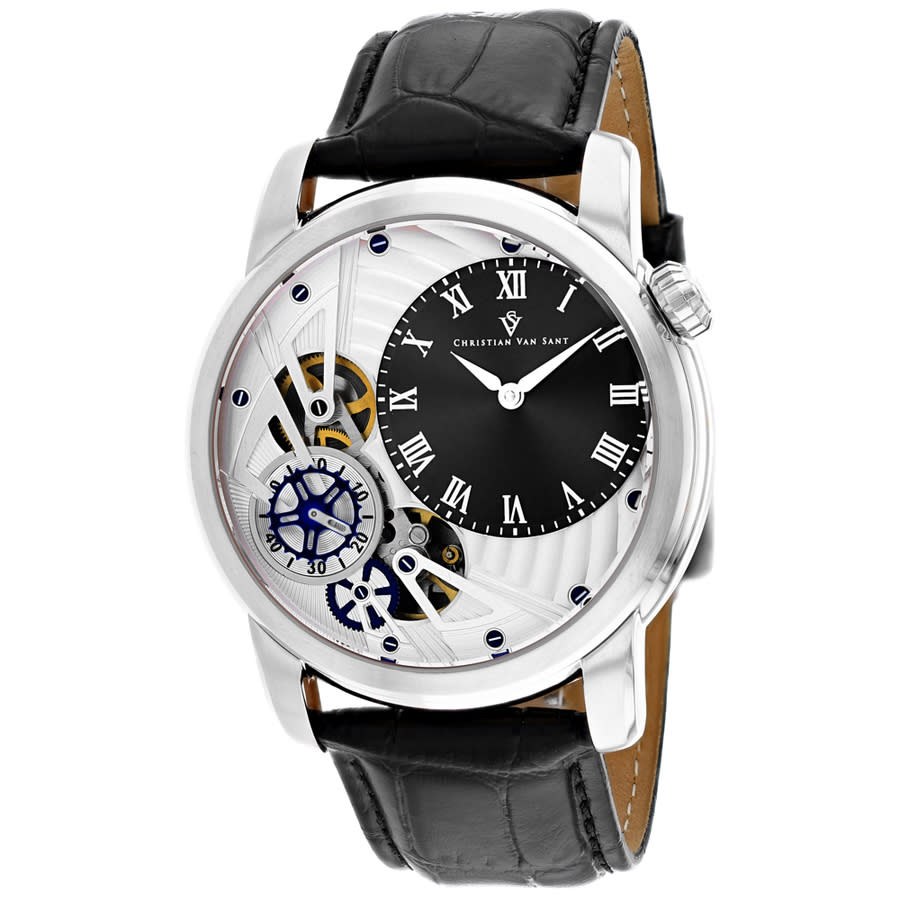 Christian Van Sant Sprocket Auto-Quartz Black Dial Mens Watch CV1541