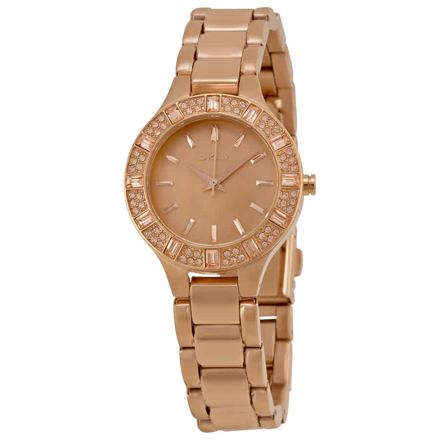 DKNY Chambers Rose Dial Rose Gold-tone Ladies Watch NY8486 72$
