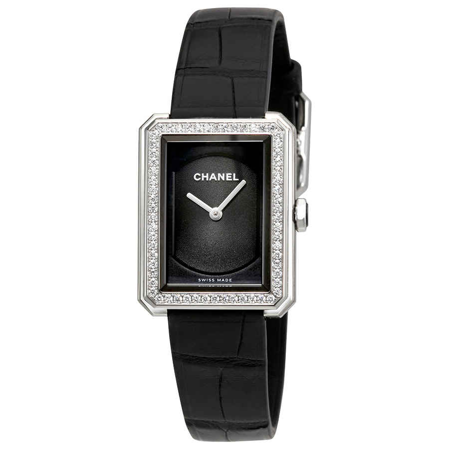 Chanel BoyFriend Black Guilloche Dial Ladies Watch H4883