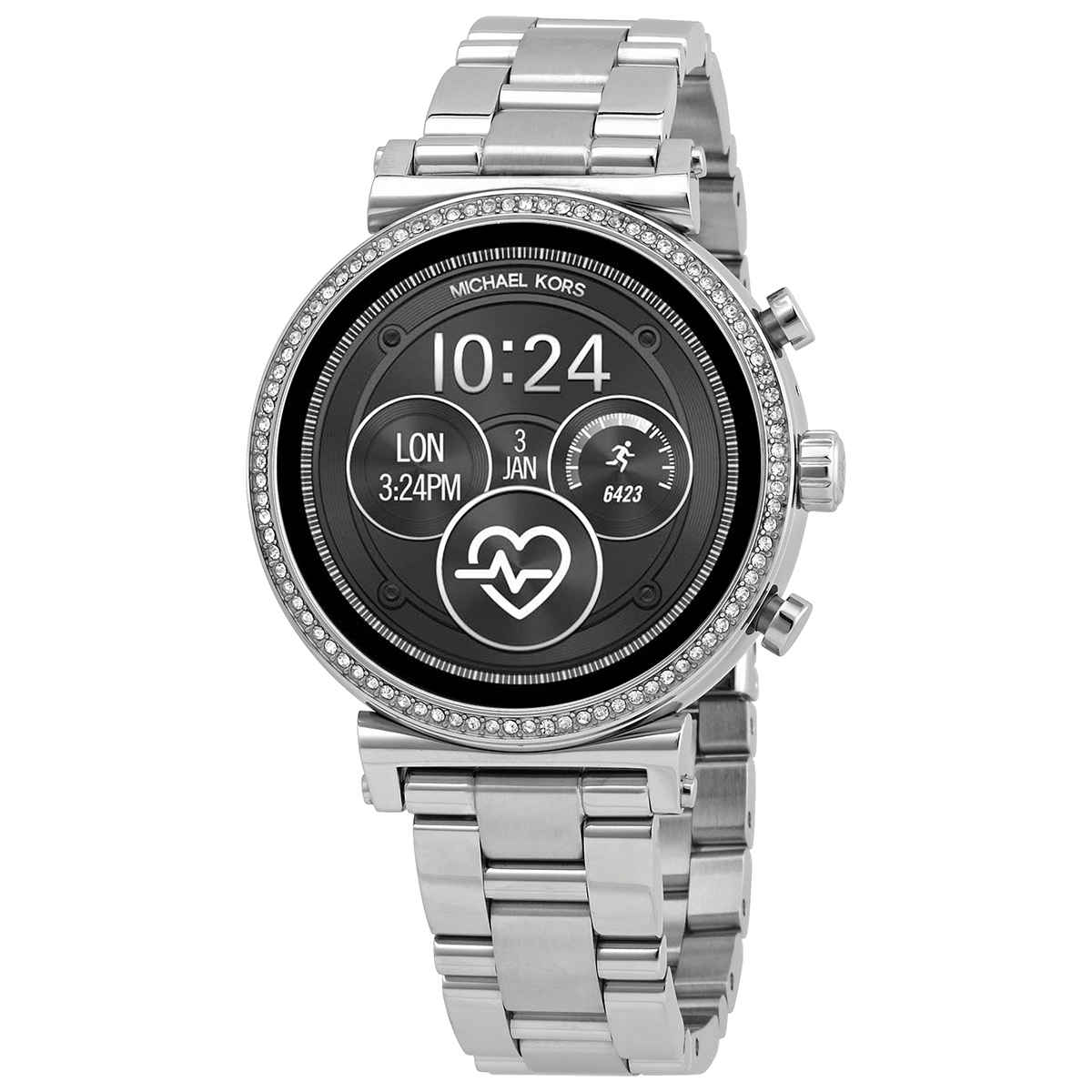 Michael Kors Gen 4 Sofie Silver-Tone Touchscreen Smartwatch MKT5061 796483440975 | eBay