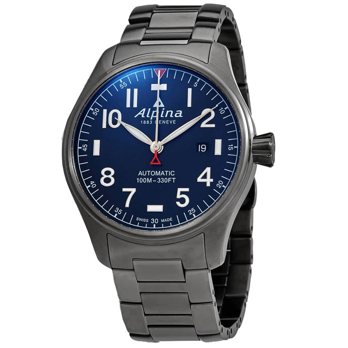 Alpina Pilot Automatic Blue Dial Titaninum Stainless Steel  