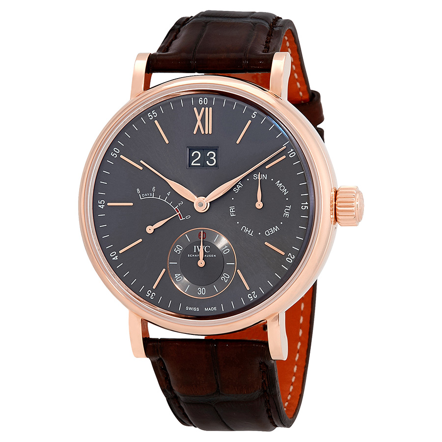 Pre-owned IWC Portofino Slate Grey Dial Mens Watch IW516203 14000$