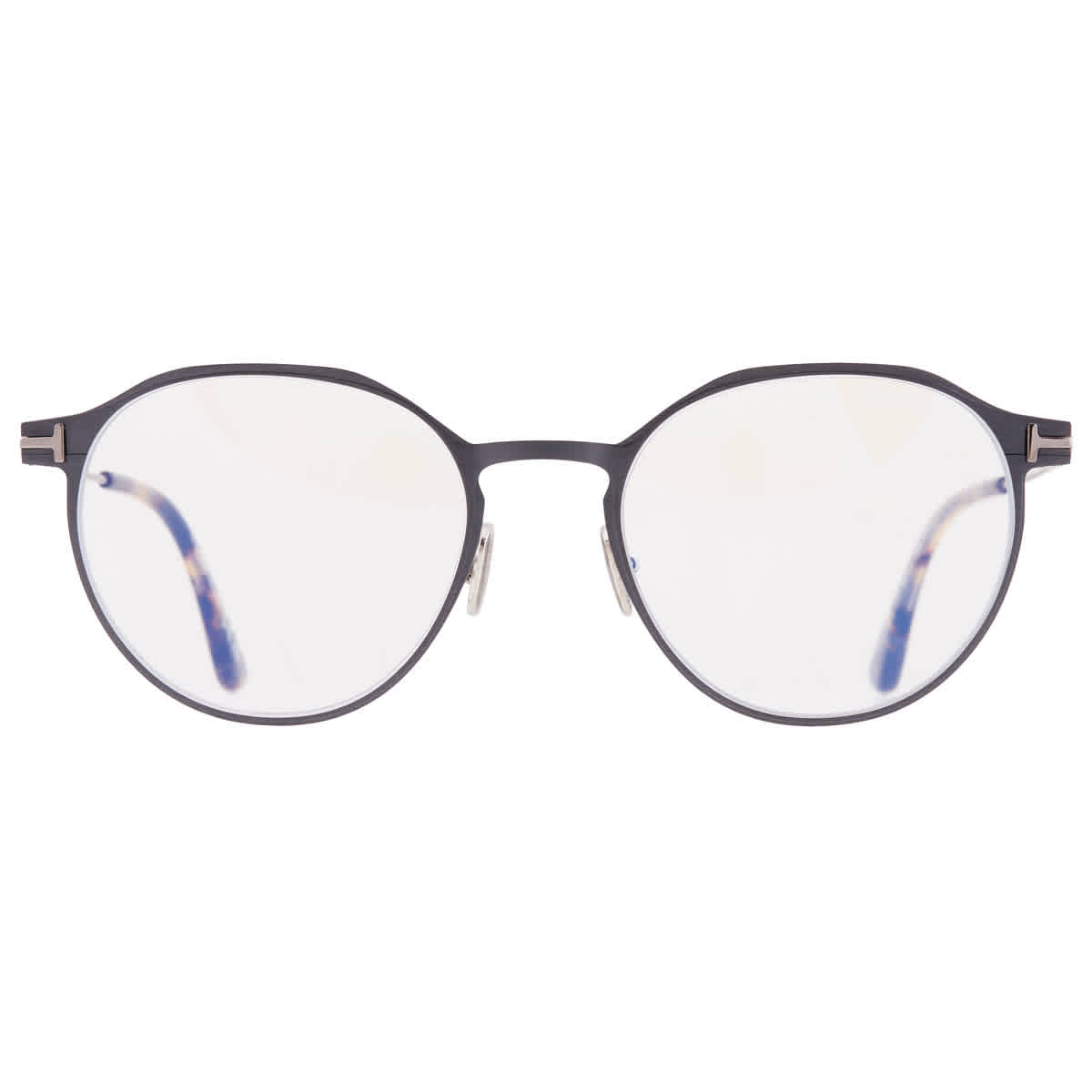 Tom Ford FT5866-B 013 Blue-Light Block Men's Glasses Silver Size 52 - Free Lenses - Blue Light Block Available