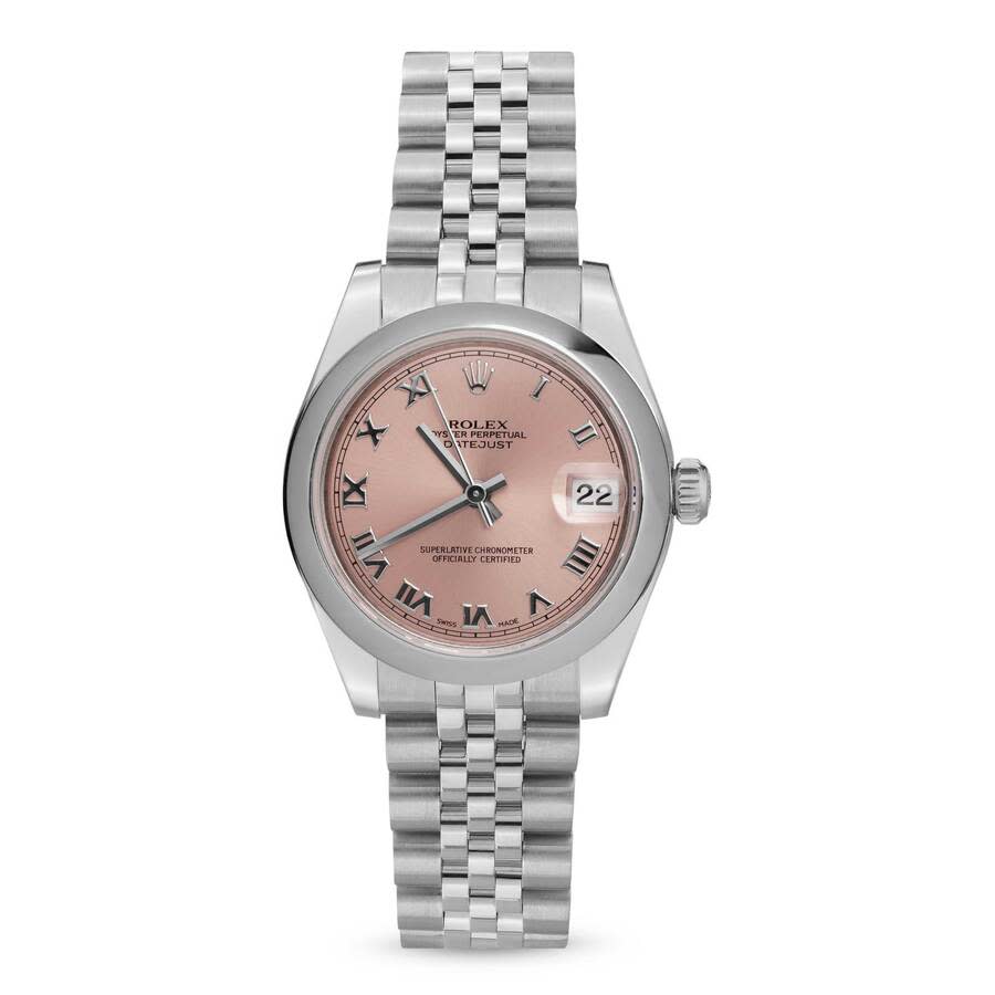 Preowned Rolex Datejust Automatic Chronometer Pink Dial Unisex Watch 178240 PRJ