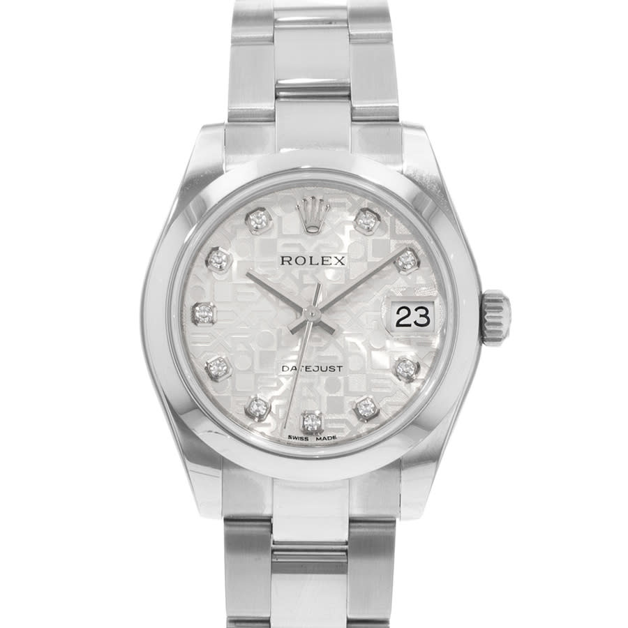 Preowned Rolex Datejust 31 Automatic Chronometer Diamond Ladies Watch 178240