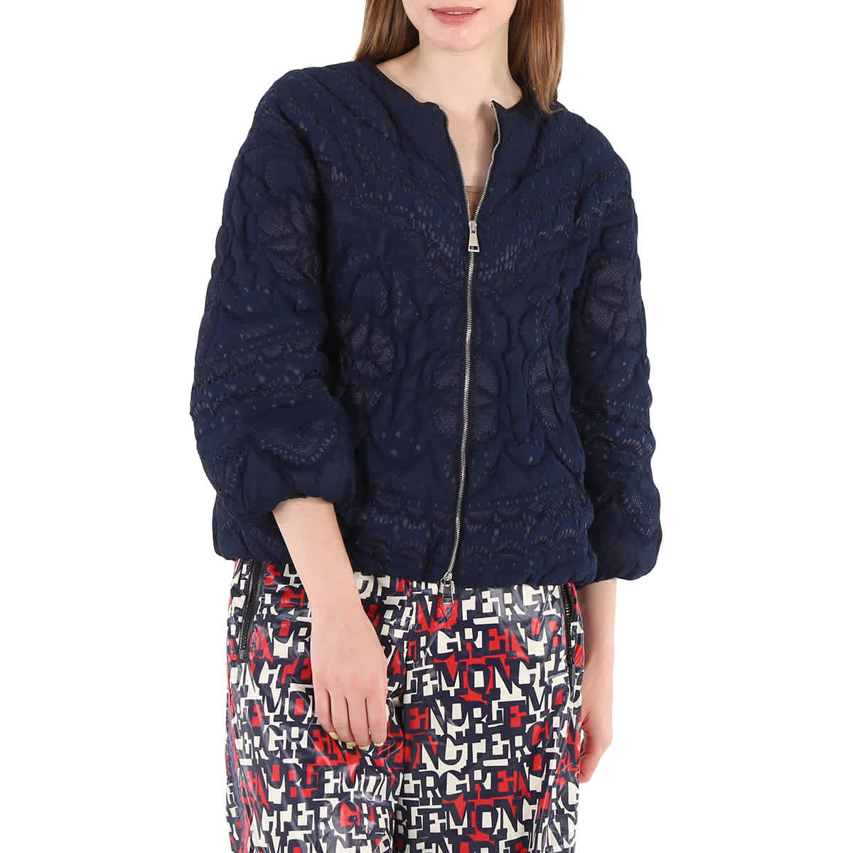 Moncler Ladies Lace Crop Jacket eBay