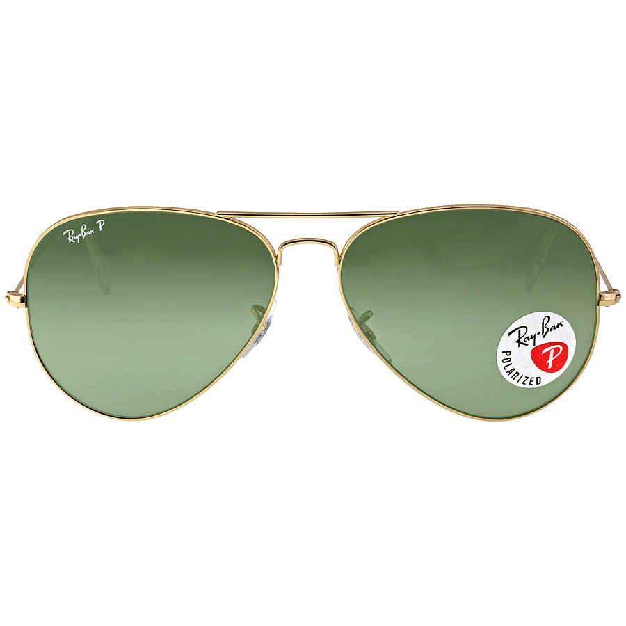 Ray-Ban Unisex Sunglass Aviator Classic -  Frame color: Arista Gold, Lens color: G-15 Green Polarized