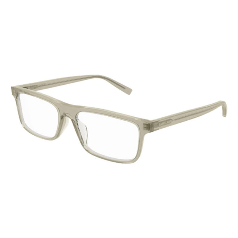 Saint Laurent Mens Black Rectangular Eyeglass Frames SL483 003