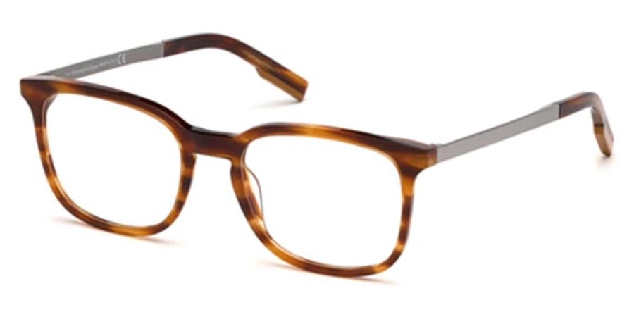 Zegna Demo Square Mens Eyeglasses EZ5143 053 53