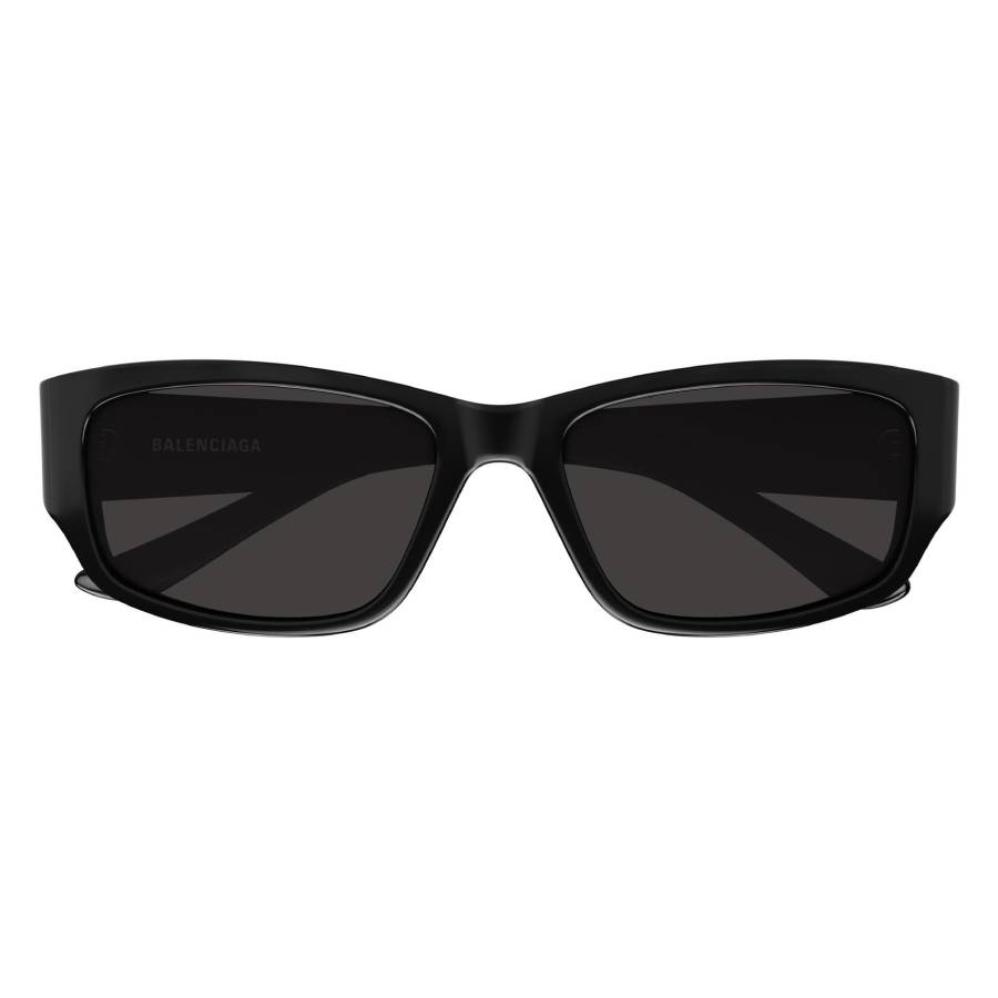 Balenciaga Grey Rectangular Unisex Sunglasses BB0368SK 001 57