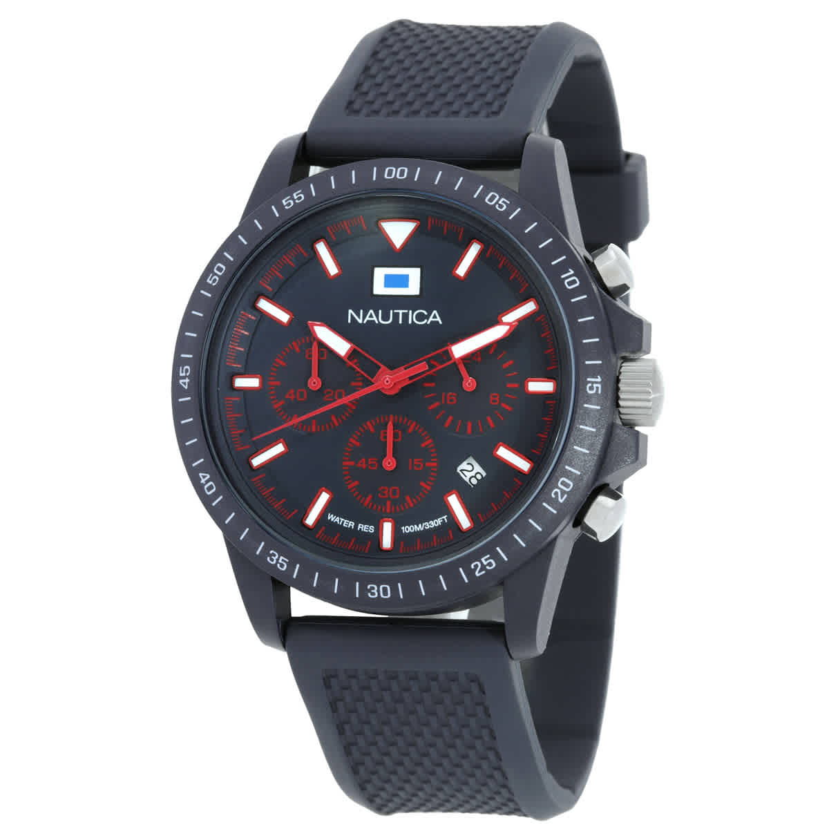 Nautica Chronograph Quartz Blue Dial Mens Watch NAPNOS4S2 87$