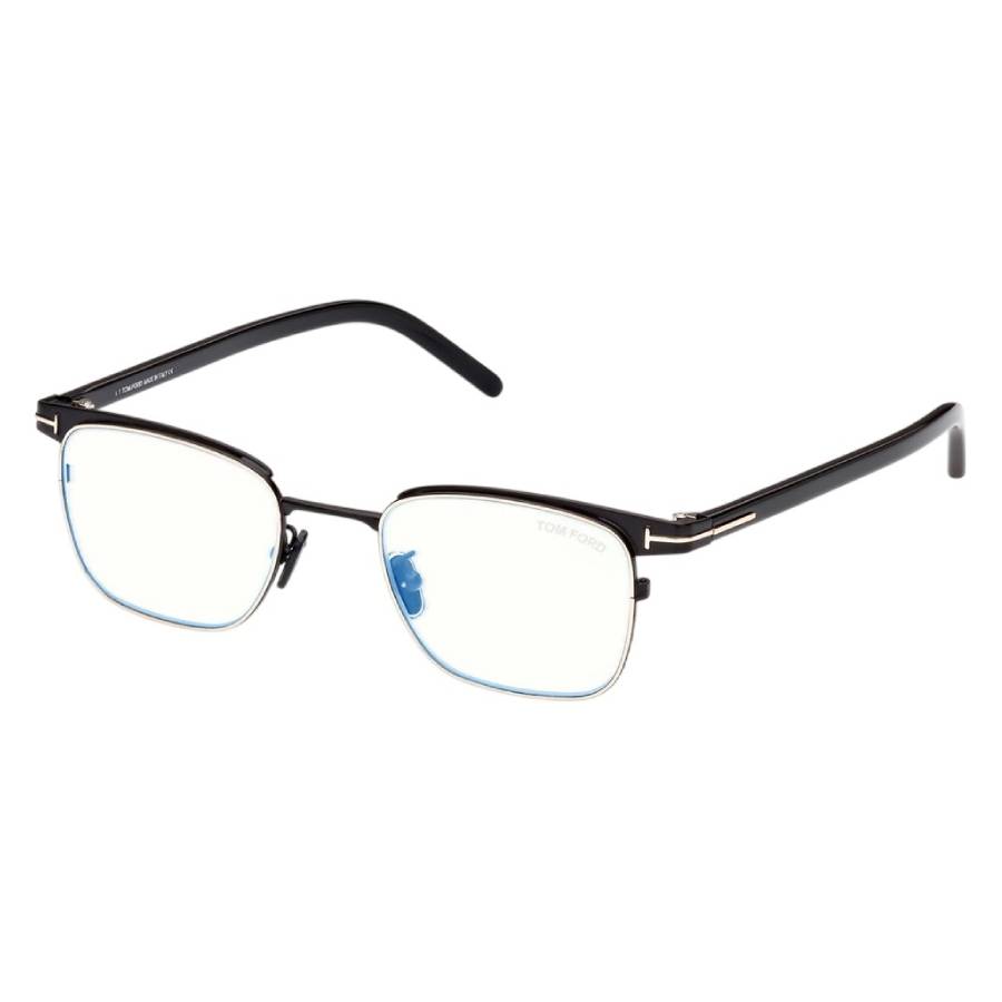 Tom Ford Blue Light Block Square Mens Eyeglasses FT5854-D-B 001 49 133$