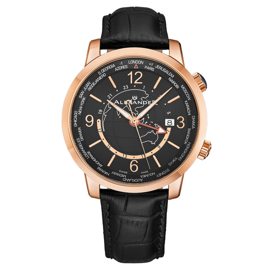 Alexander Alexander 2 Quartz Black Dial Mens Watch A171A-03