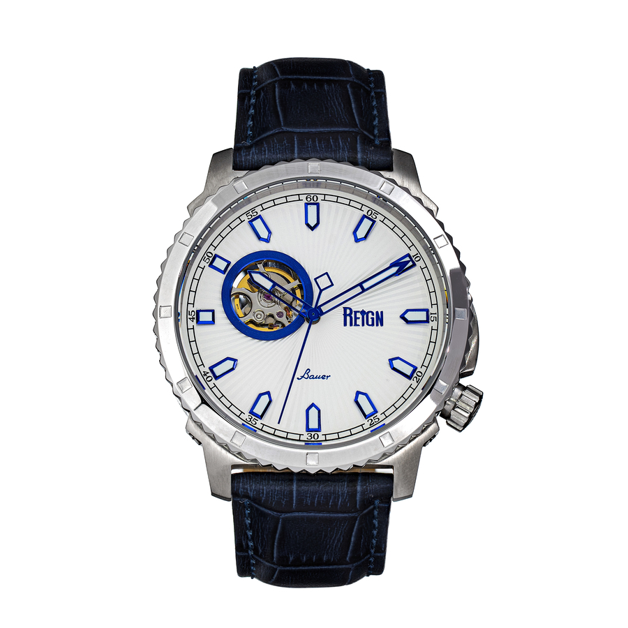 Reign Bauer Automatic White Dial Mens Watch REIRN6003