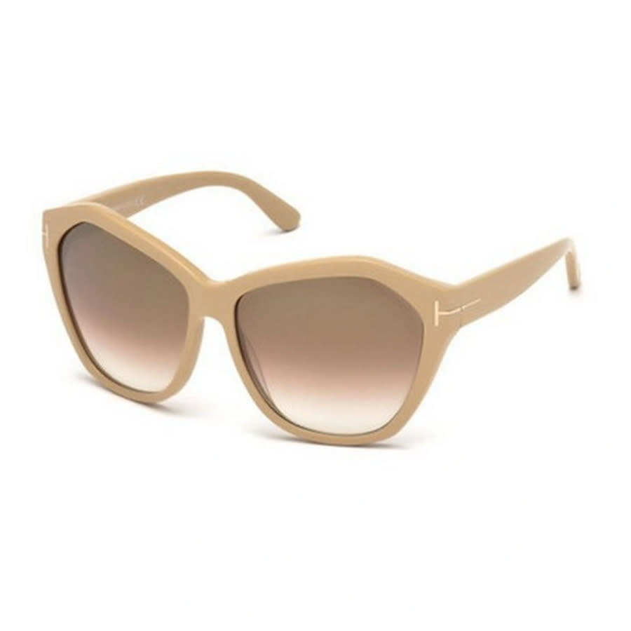Tom Ford Ladies Black Cat Eye Sunglasses FT0317 72L