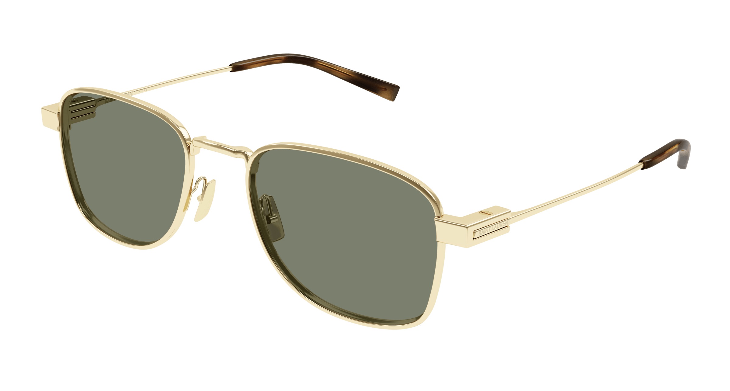 Saint Laurent SL 741 Asian Fit 003 Men's Sunglasses Gold Size 53 - Free RX Lenses - Free RX Lenses