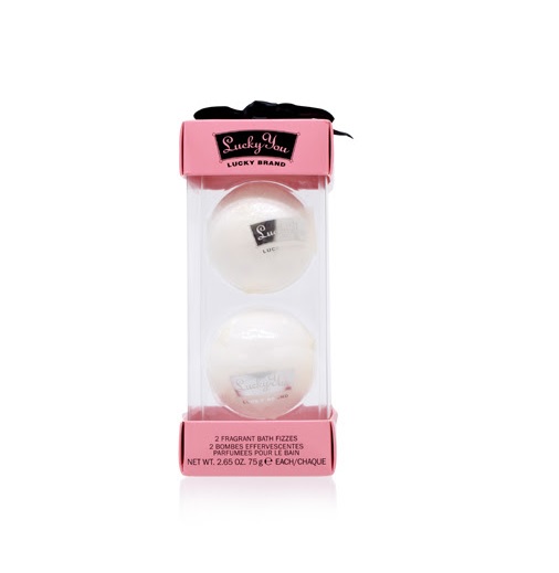 Lucky You For Women / Lucky Brand 2 Fragrant Bath Fizzes Set (W)