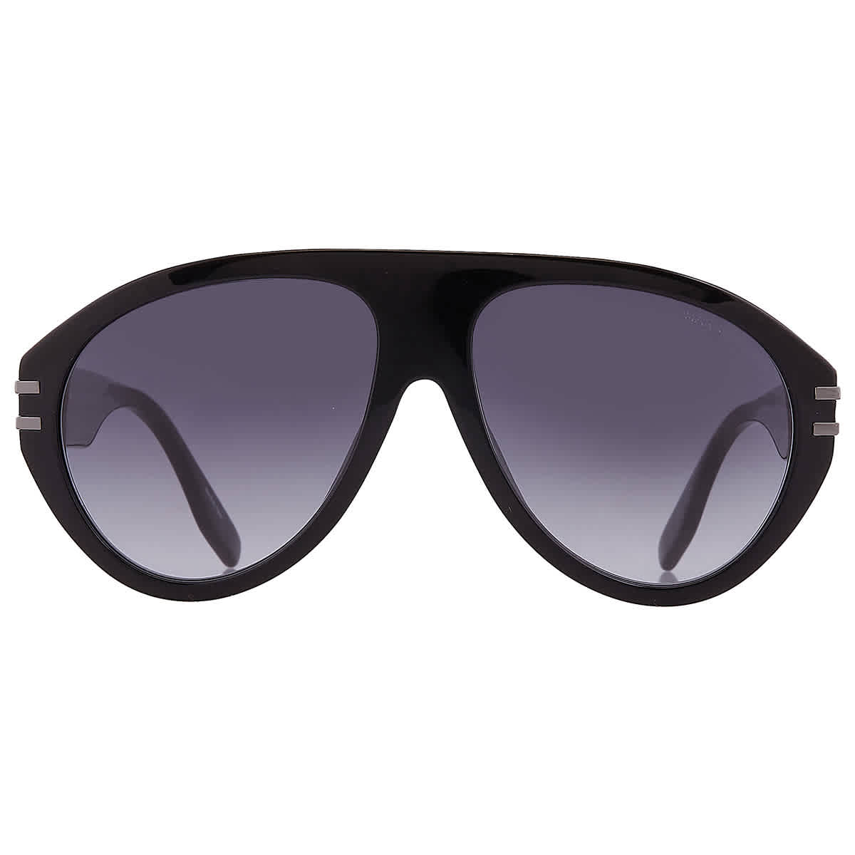 Marc Jacobs Grey Silver Pilot Sunglasses NIB Marc Jacobs Unisex Oversized Pilot Sunglasses Silver Blue  main image 4