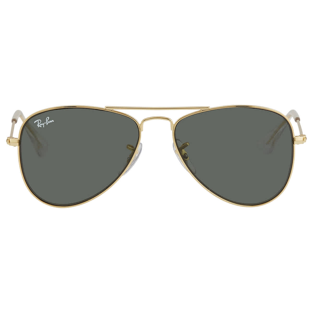 Ray Ban Junior For Kids Green Classic Aviator Sunglasses 0RJ9506S-223/ ...