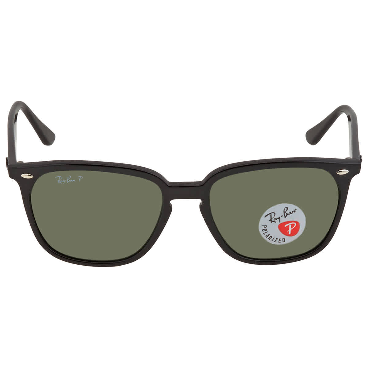 Ray-Ban Unisex Sunglass RB4362 -  Frame color: Black, Lens color: G-15 Green Polarized