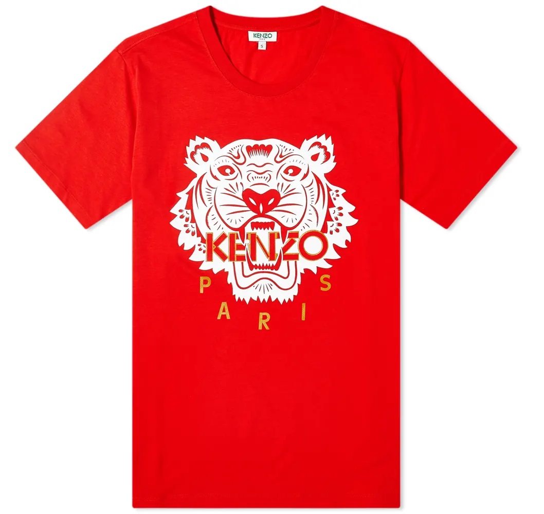 red kenzo shirt