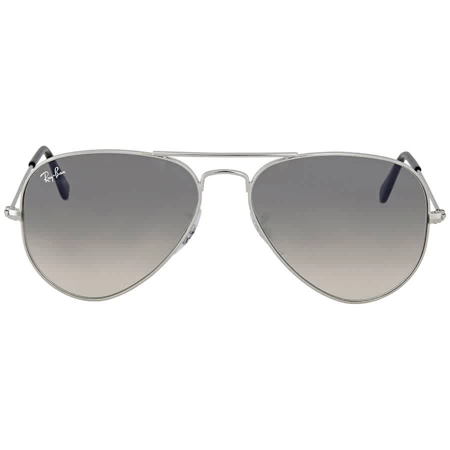 Ray Ban Aviator Gradient Light Grey Unisex Sunglasses RB3025 003/32 62