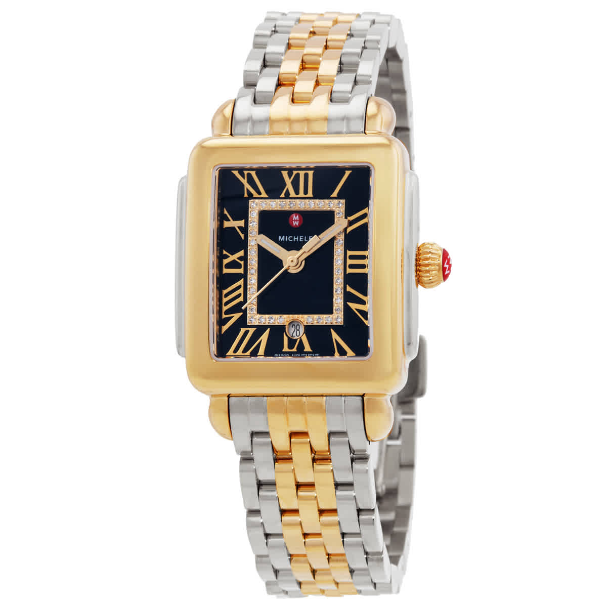 Michele Deco Madison Quartz Black Dial Ladies Watch MWW06G000045 1225$