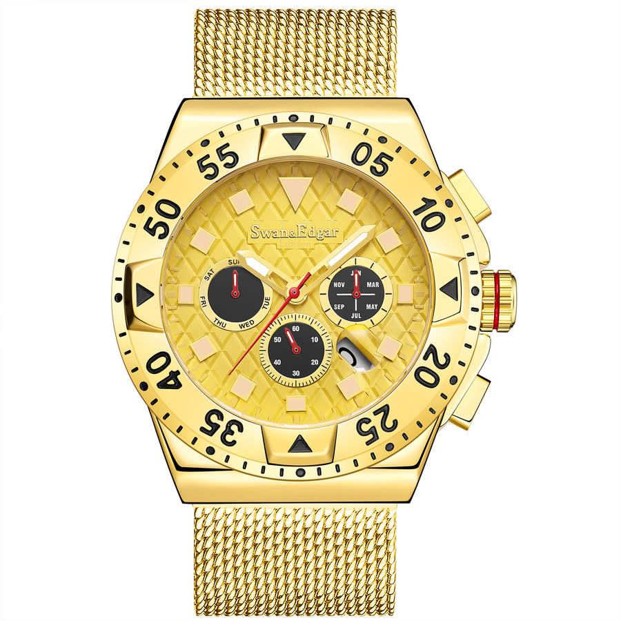 Swan & Edgar Distinction Automatic Gold Dial Mens Watch SE1522