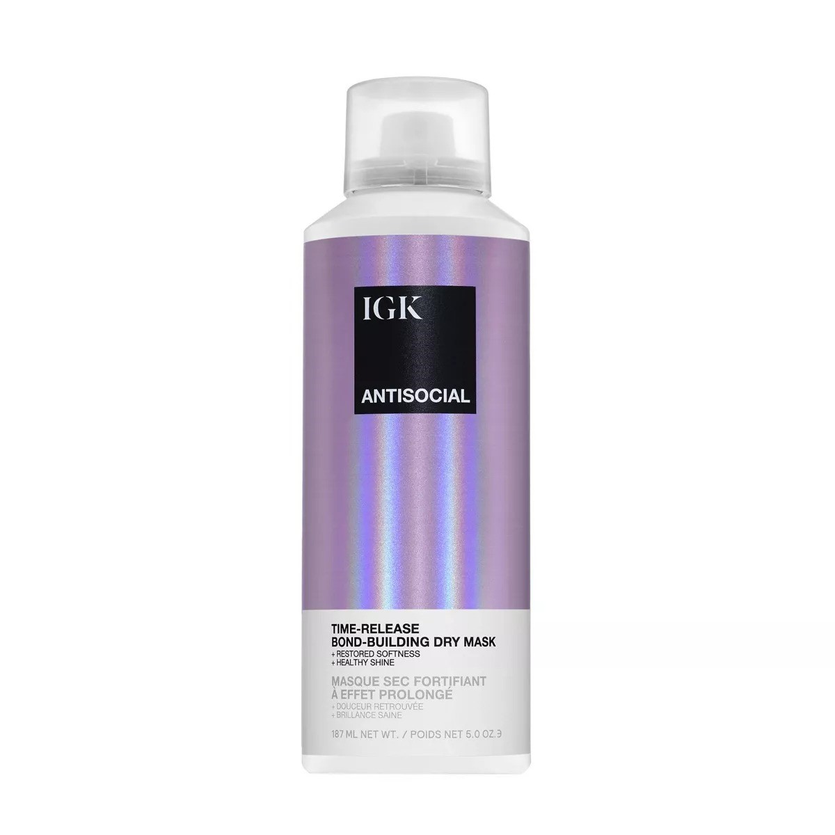 Antisocial Overnight Bond Building Dry Hair Mask by IGK for Unisex - 5 oz Masque 30$
