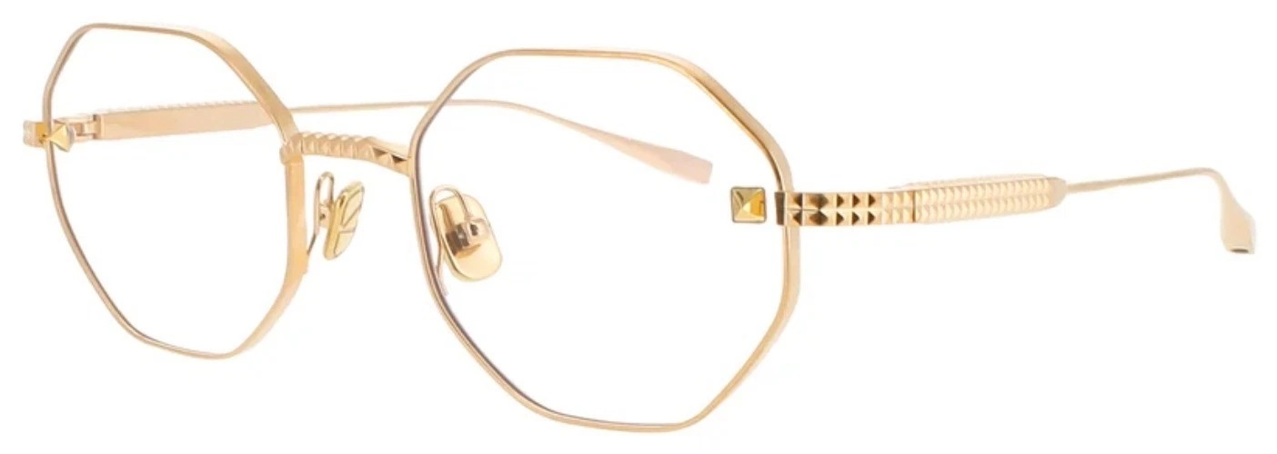 Valentino V-STUD Demo Geometric Ladies Eyeglasses VLX-122 C 52